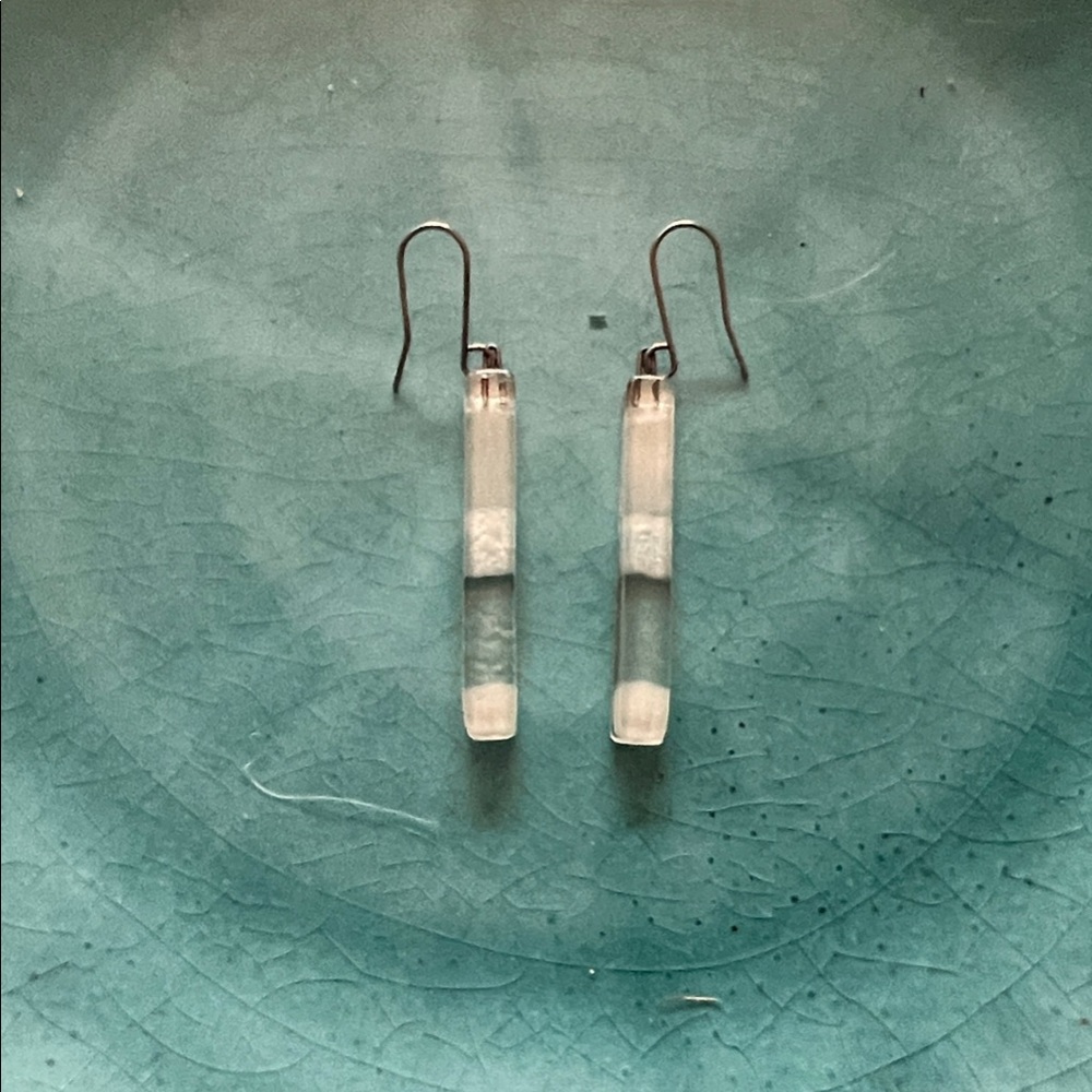 Chic Silver Bar Earrings